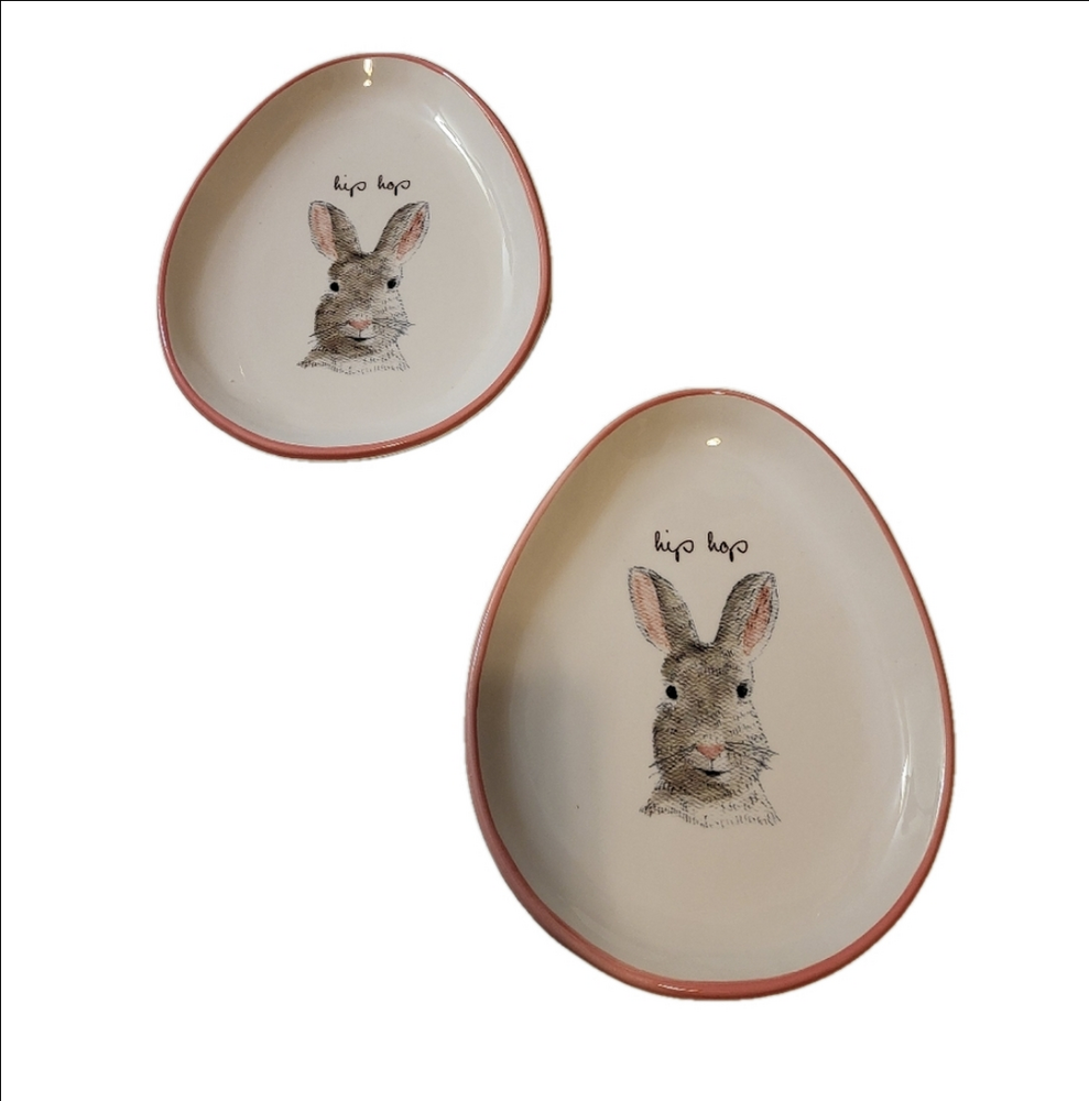 Bunny Design Ray Dunn Appetizer Set - Pink with Bunny